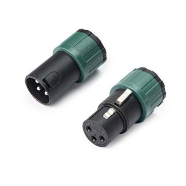 Imagem de Kit 2 conector santo angelo xlr macho femea low profile par