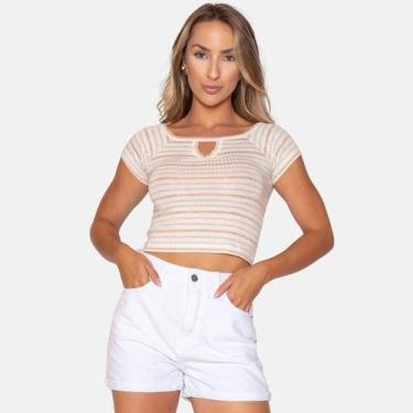 Imagem de Blusa Cropped Listrado Alcinha - Le Julie, G