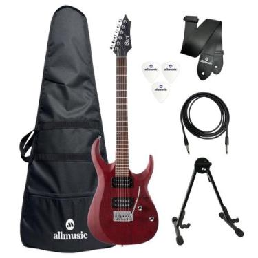 Imagem de Kit Guitarra Cort X100 OPBC + Capa + Suporte + Acessórios