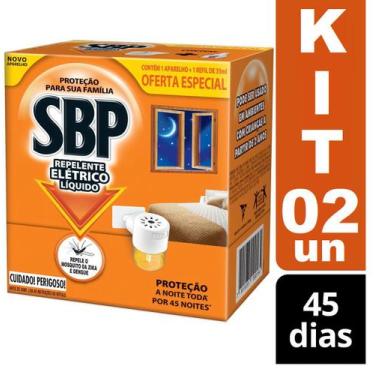 Imagem de Kit 2 Repelente Elétrico Líquido 1 Aparelho + 1 Refil 35ml - SBP