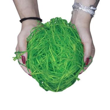 Imagem de Palha Madeira Colorida Natural Decorativa para Cestas 500g Artesanato 