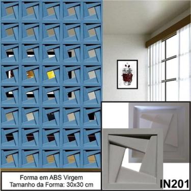 Imagem de 2 Forma Cobogó Elemento Vazado Click 30x30cm Dupla Face ABS 2MM IN201 