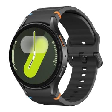 Imagem de MoKo Pulseira esportiva compatível com Samsung Galaxy Watch 7 FE 6 5 4 de 40 mm e 44 mm/Watch 6 4 mm de 43 mm, 47 mm, 42 mm e 46 mm/Watch 5 Pro de 45 mm, preta