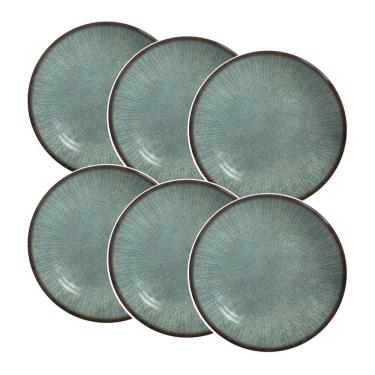 Imagem de Conjunto de 6 Pratos Fundo em Cerâmica Coup Síria 25cm - Alleanza