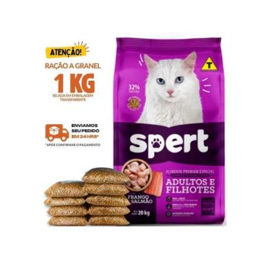 Imagem de Ração Para Gato Spert Gatos Adultos e Filhotes 1 KG Granel