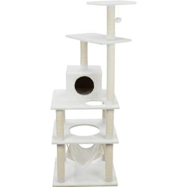 Imagem de TRIXIE Abby Cat Tree, Cat Tower, Cat Condo, Rede, Pompom, Brinquedo Interativo, Móveis para Gatos, Playground para Gatos