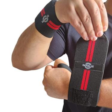 Imagem de PAR Protetor De Punho Treino Funcional Profissional Articulação Cross Training kit Munhequeira Wrist Wrap Elástica Alças de Pulso De Qualidade Premium de 53 cm Para Levantamento De Peso Dafalui