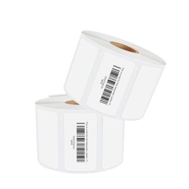 Imagem de LINE42 Compatível DYMO 30334 2-1/10.2 cm x 1-1/10.2 cm etiquetas multiuso de código de barras/FNSKU, compatível com DYMO Labelwriter 450, 4XL, impressoras de mesa Rollo & Zebra, perfuradas, 2 rolos
