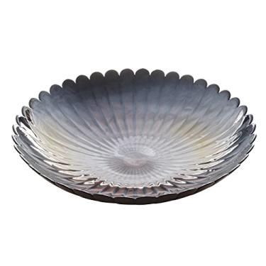 Imagem de Centro de Mesa de Vidro Ibis Bronze/Petróleo 40cm x 8,5cm - Wolff