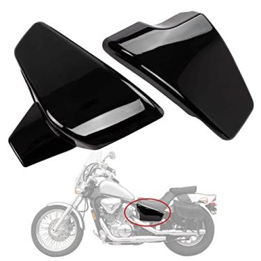 Imagem de PSLER Battery Side Fairing Covers for VLX 600 1999-2008 and for VT 600 C CD Shadow VLX Deluxe 1999-2007 Black