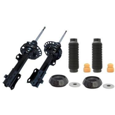 Imagem de PAR DE AMORTECEDOR DIANTEIRO KITS BATENTE COIFA E COXIM COM ROLAMENTO HB20 HB20S 2012 A 2019
