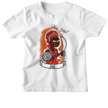 Imagem de Camiseta Infantil Orixas Cartoon Oba sire - Alearts, 12