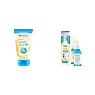 Imagem de Kit Garnier Uniform & Matte Antiacne: Sabonete Facial 3 em 1, 120g + Sérum Facial, 15ml