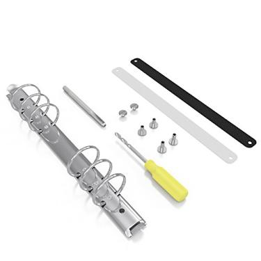 Imagem de Stationery.Life Kit de substituição de mecanismo de anel para organizadores pessoais, 6 anéis, Prata, A5
