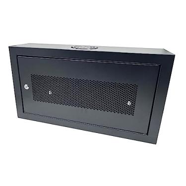 Imagem de CNAweb 6U 48.3 cm Slim Wall Mount Rack Gabinete Gabinete 15.2 cm Profundidade Patch - Preto