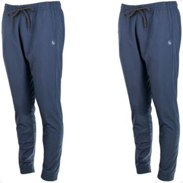 Imagem de 2 Calças Tactel Jogger Elastano Com Punho Slim 2 Bolsos 020 - Geral, 2