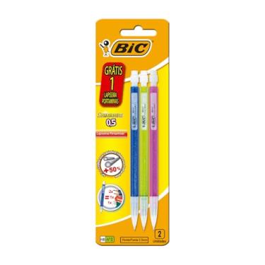 Imagem de Lapiseira BIC Shimmers 0,5mm, Corpo Colorido Brilhante, Borracha na Ponta, Multicor, Embalagem Leve 3 Pague 2, 891943