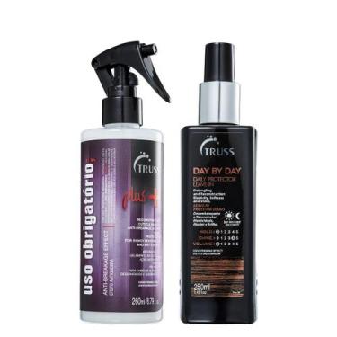Imagem de Truss Kit Uso Obrigatório Plus+ Reconstrutor 260ml e Day By Day Leave-