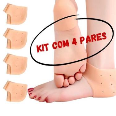 Imagem de Kit Protetor de Calcanhar Silicone Esporão Calcanheira - DualHealthy, 