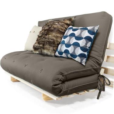 Imagem de Sofa Cama Casal Futon Oriental D33 Com Madeira Maciça Ii