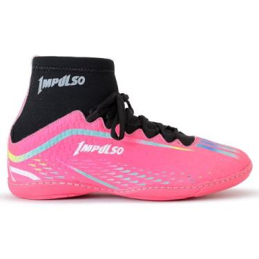 Imagem de Chuteira Futsal Cano Alto Futebol Grama Sintética Confortável Sem Trav