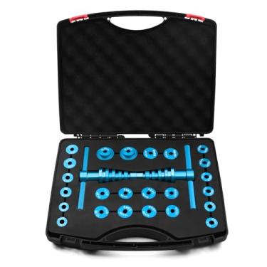 Imagem de GodLOL Kit de ferramentas de instalação profissional de rolamento de bicicleta | Conjunto de pressão de liga de alumínio compatível com sistemas BB86/BB90/BB30 | Blocos de prensa de rolamento de 23