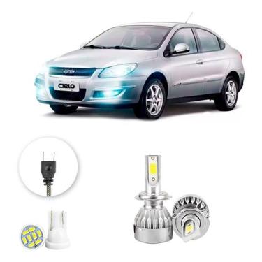 Imagem de Lampada Farol Milha Chery Cielo 2011-2012 H7 20000lm - V10, Branco