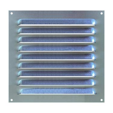 Imagem de Grade De Ventilação Quadrada Em Alumínio Grelha 25X25 Cm