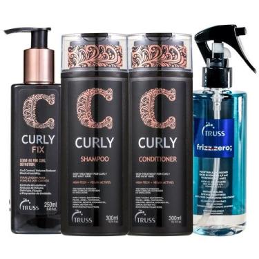 Imagem de Kit Truss Curly - Shampoo 300ml + Condicionador 300ml + Leave-in Fix 2