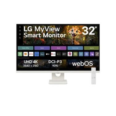 Imagem de Monitor LG MyView Smart 32SR73U-W Tela UHD 4K 32", WebOS, ThinQ Home, 