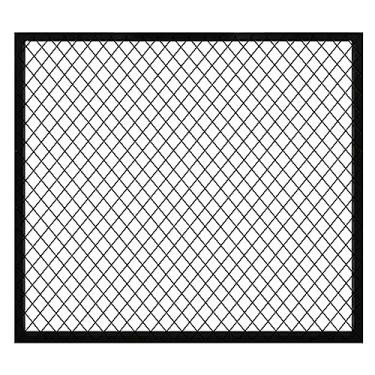 Imagem de Painéis de parede de grelha, painel de grade de arame de exibição a retalho, prateleiras de armazenamento de grau comercial de alta resistência, malha de ferro decorativa para casa, a ou