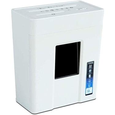 Imagem de Triturador de papel transversal, capacidade para 5 folhas, serviço contínuo de 10 minutos, tecnologia híbrida exclusiva, branco