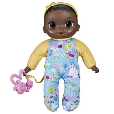 Imagem de Boneca Baby Alive Soft 'n Cute, cabelo preto, 28 cm com mordedor