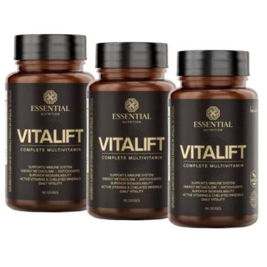Imagem de Kit 3x Vitalift Multivitamínico (90 Capsulas cada) - Essential Nutriti