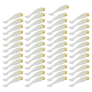Imagem de 50pcs/saco de Pesca Artificial Isca de Silicone Macio (Cor luminosa)