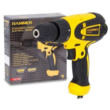 Imagem de Parafusadeira / Furadeira Elétrica 3/8 Pol. 300w - Hammer