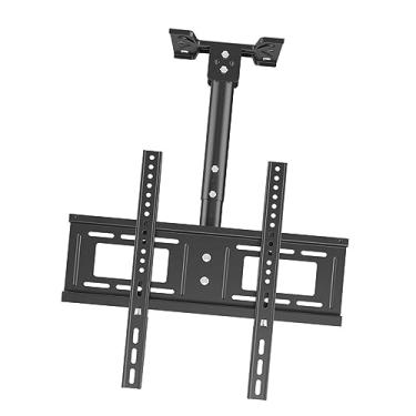Imagem de CUTPOIY Suporte ajustável para TV no teto – Suporte de suporte de TV de teto, serve para TVs de 26 a 60 polegadas, VESA máximo 400 x 400 mm, inclinação telescópica de altura ajustável e suporte