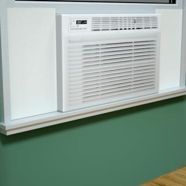 Imagem de Ar condicionado de janela, 2 peças de placa de EVA com isolamento de superfície, 43 cm x 25 cm, design totalmente fechado, calor de verão/inverno e isolamento de corrente de ar, vedação de janela de