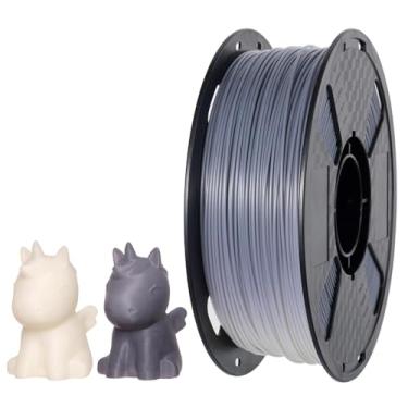 Imagem de CC3D Filamento PLA com mudança de cor UV Sunlight 1,75 mm 1KG filamento de impressão 3D preto para branco