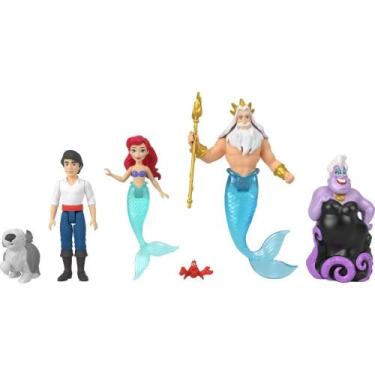 Imagem de Boneca Disney Princesa Ariel Contos da Ariel com 6 Personagens - Matte