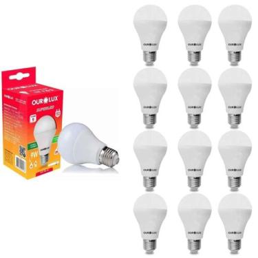 Imagem de Kit 20 Lampada Led Bulbo 9W 6500K E27 Bivolt Ourolux