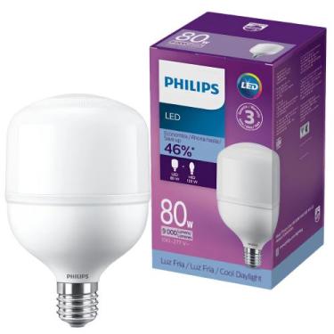 Imagem de Lâmpada de Led Bulbo TrueForce E40 80W 6500K Philips, 127/220V, BRANCO