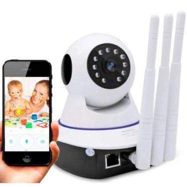 Imagem de Babá Eletrônica Câmera Wi-fi Visão Noturna C/microfone S/fio - BABA