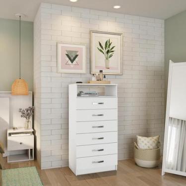 Imagem de Cômoda Olimpo 6 GV Branca - Mobly