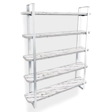 Imagem de Expositor De Esmalte Arusi Nicho Organizador 5 Prateleiras - Branco/vulcano