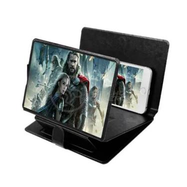 Imagem de Lupa Ampliadora Tela De Celular Portátil Dobrável Preta