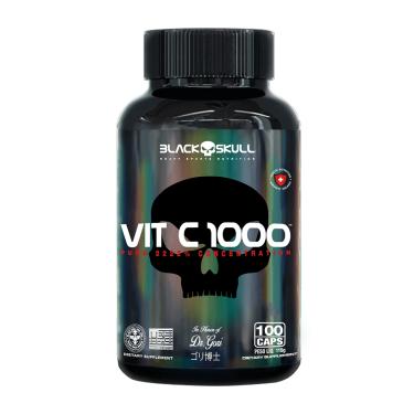 Imagem de Vitamina C - 100 Cápsulas - Black Skull C-Vitamin - 100 Cápsulas