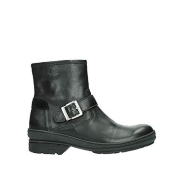 Imagem de Wolky Botas e Botas Femininas de Tornozelo, Couro florestal preto, 10.5-11