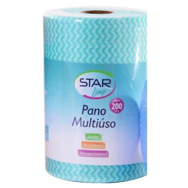 Imagem de Pano de Limpeza Multiuso em Tnt 200 Folhas 20x30 cm - Star Limp
