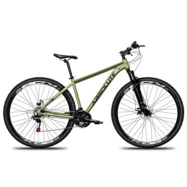 Imagem de Bicicleta em Alumínio Aro 29 Quadro Absolute Nero 5 Brilhoso com Relação 3x8 24 Marchas Freio a Disco e Suspensão Dianteira 80mm,21,Oliva